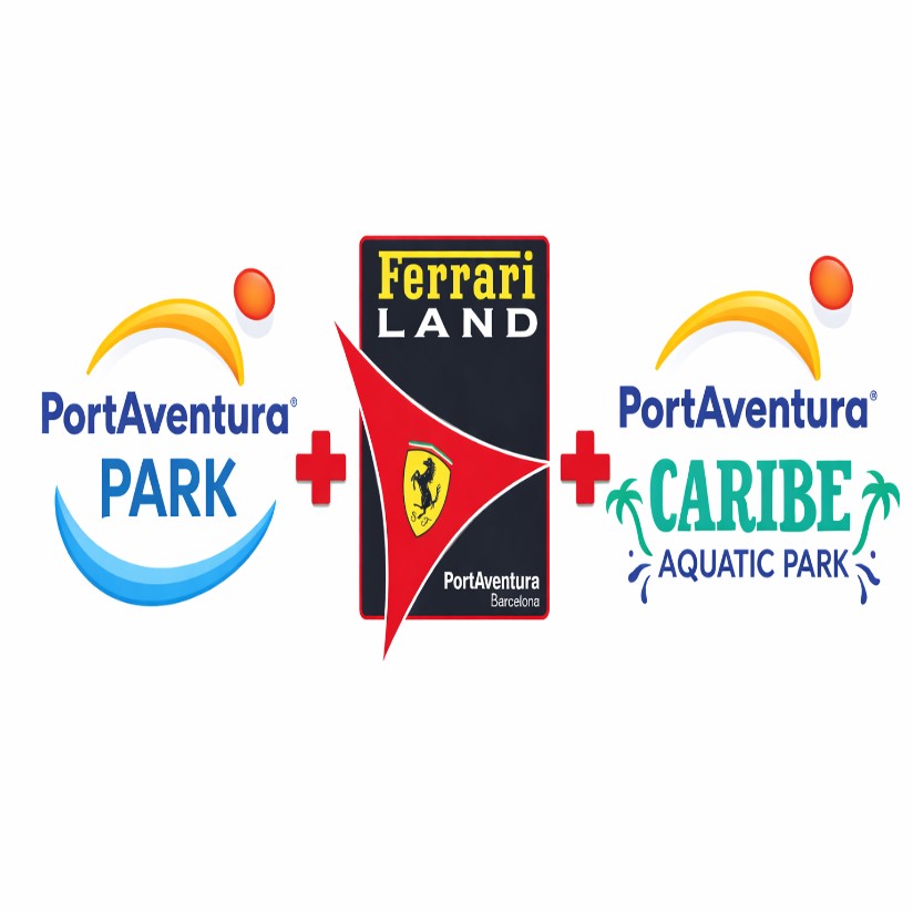2 Days, 3 Parks: PortAventura Park + Ferrari Land + Caribe Aquatic Park – **Open-Date Tickets**