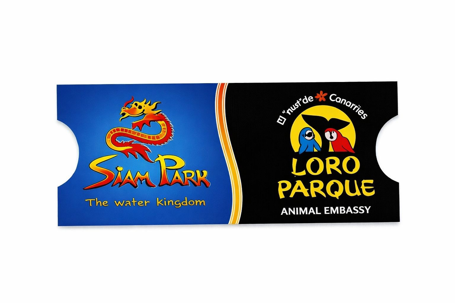 Twin Ticket Siam Park y Loro Parque NO RESIDENTES