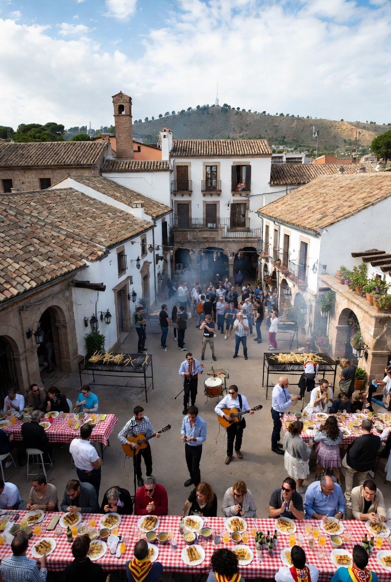 El Poble Espanyol de Barcelona revive su tradición: ¡la Calçotada más grande regresa en 2026!