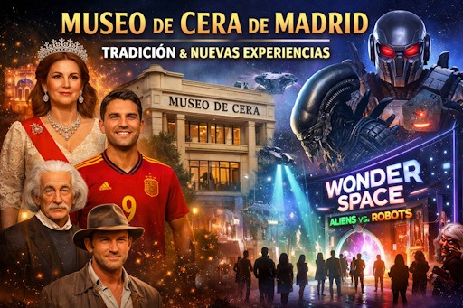 Museo de Cera de Madrid: tradición, celebrities y una nueva era inmersiva con “Wonder Space”