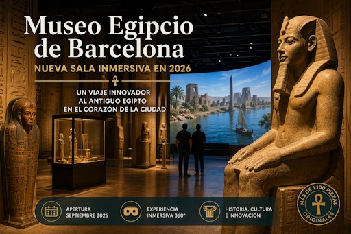 El Museo Egipcio de Barcelona se reinventa con una nueva experiencia inmersiva en 2026