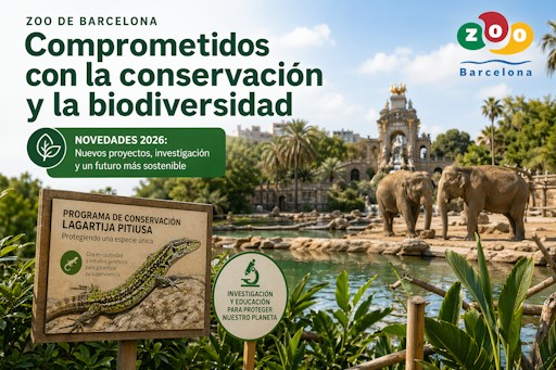 El Zoo de Barcelona refuerza su papel en la conservación con nuevos proyectos en 2026