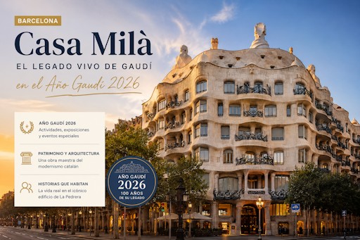 Casa Milà: el legado vivo de Gaudí en el Año Gaudí 2026