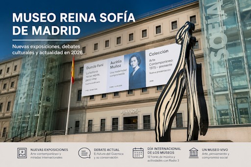 Museo Reina Sofía de Madrid: el arte contemporáneo revive con nuevas exposiciones y debates culturales en 2026