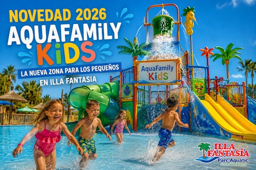 Illa Fantasia estrena AquaFamily Kids: la gran novedad del verano 2026