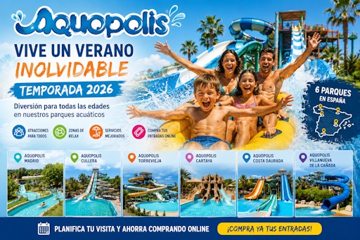 Aquopolis da la bienvenida al verano 2026: así se preparan sus parques para una nueva temporada