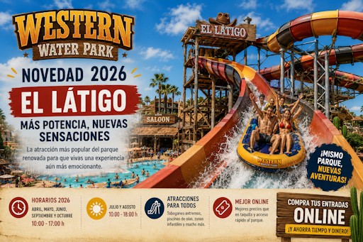 Western Water Park renueva El Látigo para 2026 y refuerza su oferta de emociones en Mallorca