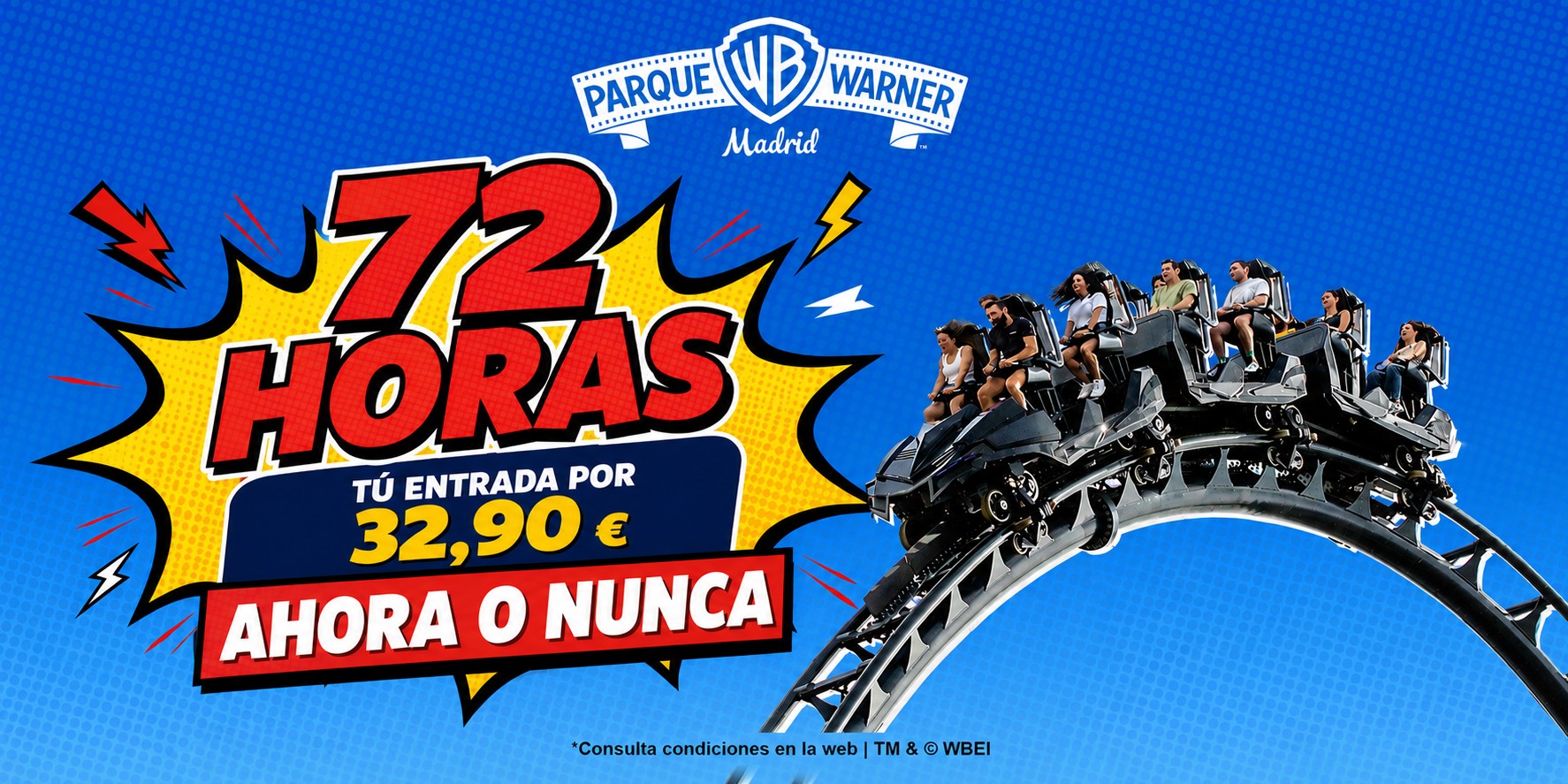 Oferta Flash Julio Parque Warner 30€ de descuento *** Solo 72h ***