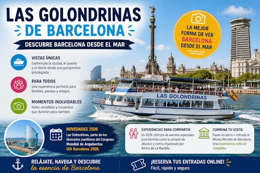 Las Golondrinas de Barcelona: descubre la ciudad desde el mar y las novedades de 2026