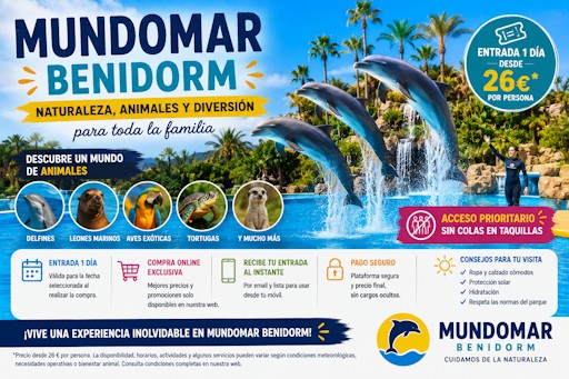 Mundomar Benidorm: horarios, entradas y todo lo que necesitas saber para tu visita