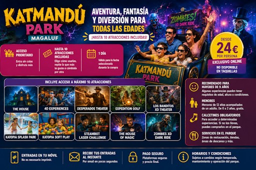 Katmandú Park Magaluf: horarios, entradas y todo lo que necesitas saber
