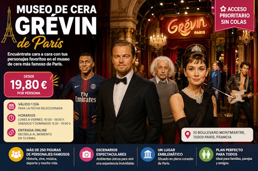 Museo Grévin de París: horarios, entradas y todo lo que necesitas saber