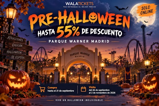Promoción de preventa de Halloween: hasta un 55 % de descuento