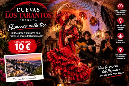 Cuevas Los Tarantos – Espectáculo Flamenco en Granada: entradas, horarios y experiencia flamenca